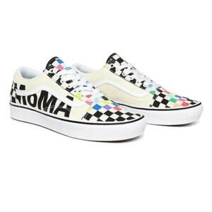 NEW Vans Comfycush Old Skool MoMA Checkerboard Low Top Sneakers Men 8 Women 9.5